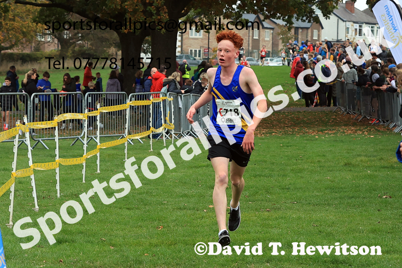 Mens Under-17s relay, 2025 Northern Cross Country Relays, Graves Park, Sheffield. Photo: David T. Hewitson/Sports for All Pics